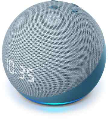 Amazon Echo Dot 4th Gen 2020 Smart Speaker with CLOCK Alexa WiFi