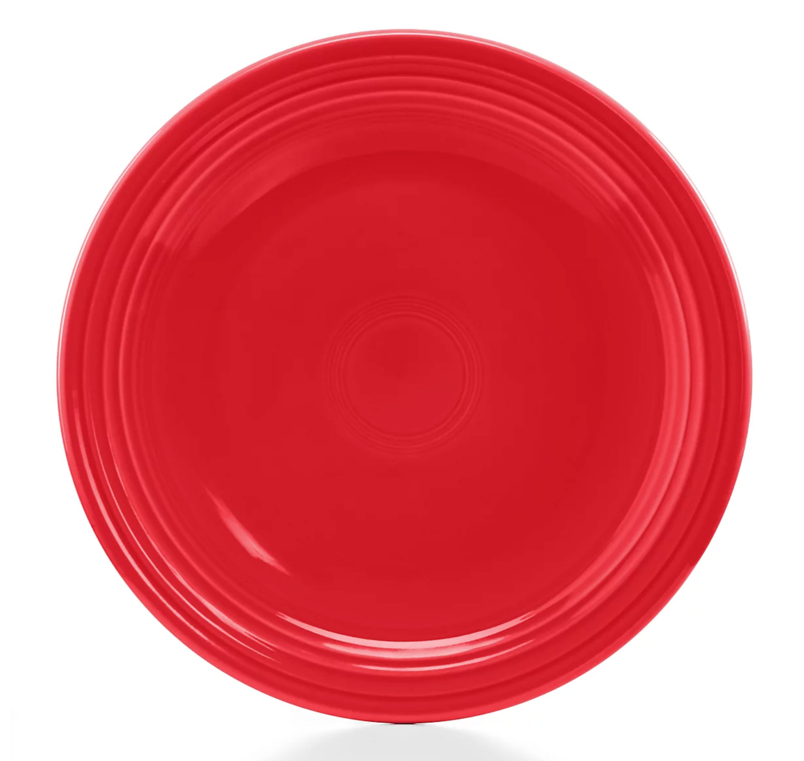 FIESTA SCARLET RED CLASSIC RIM DINNER PLATE 10.5" GLAZED POR