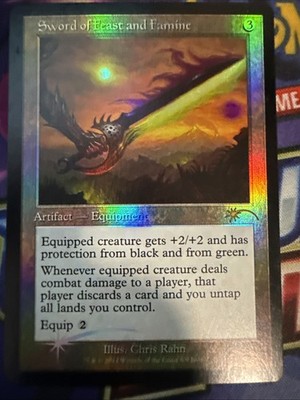 MTG - Sword of Feast and Famine - Judge Promo Foil