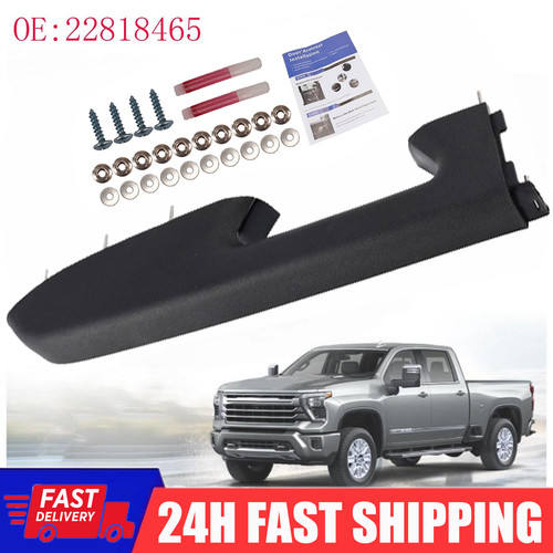 Front Left Driver Side Black Armrest Kit For Chevy Silverado GMC Sierra 22818465