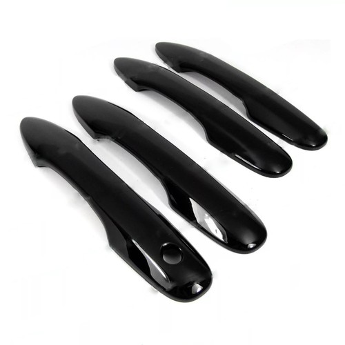 Set For 2020-2025 Toyota Corolla Sedan Glossy Black Side Door Handle Cover Trim - Picture 1 of 4