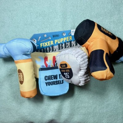 New Bark Box  Fixer Pupper Tool Belt  3 Pc Tool Belt &Removable Tools XS/S