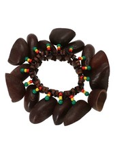 Natural Dola Nuts Shell Rattle Bracelet for African Hand Drum Performance