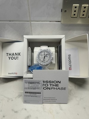 Omega Swatch MoonSwatch Mission to the Moonphase Snoopy White Full Set