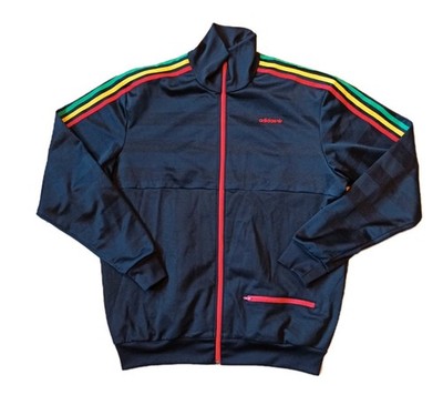 Adidas Rasta Jacke Track Top Jacket Firebird schwarz Reggae Bob Marley Style XXL