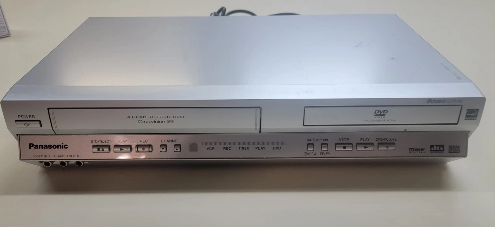 Panasonic PV-D4735S DVD/ Vhs Combo Player Vintage Working Tested