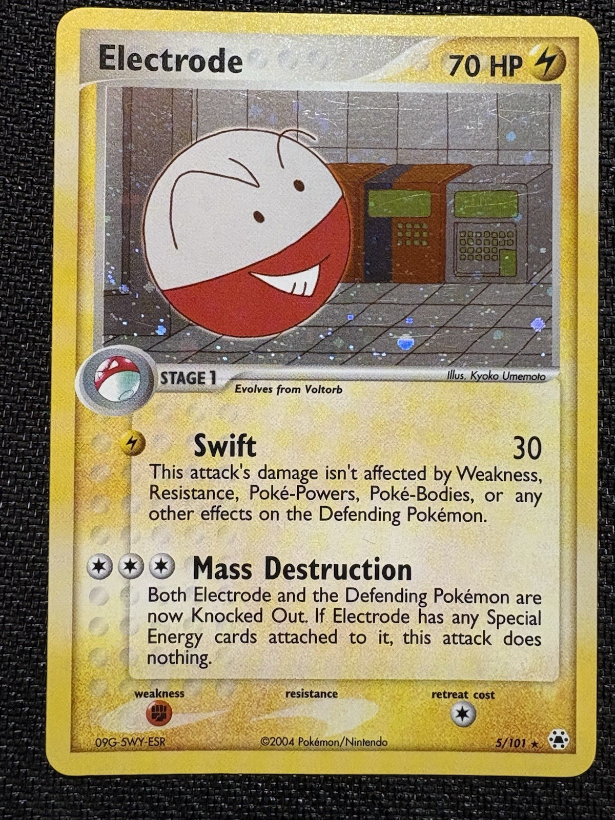 Pokemon Electrode EX Hidden Legends Holo Rare 5/101 Near Mint 2004