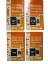 Speed Flash High Speed 32GB MicroSD Memory Card with Adapter. Pack 4 MeiPlus