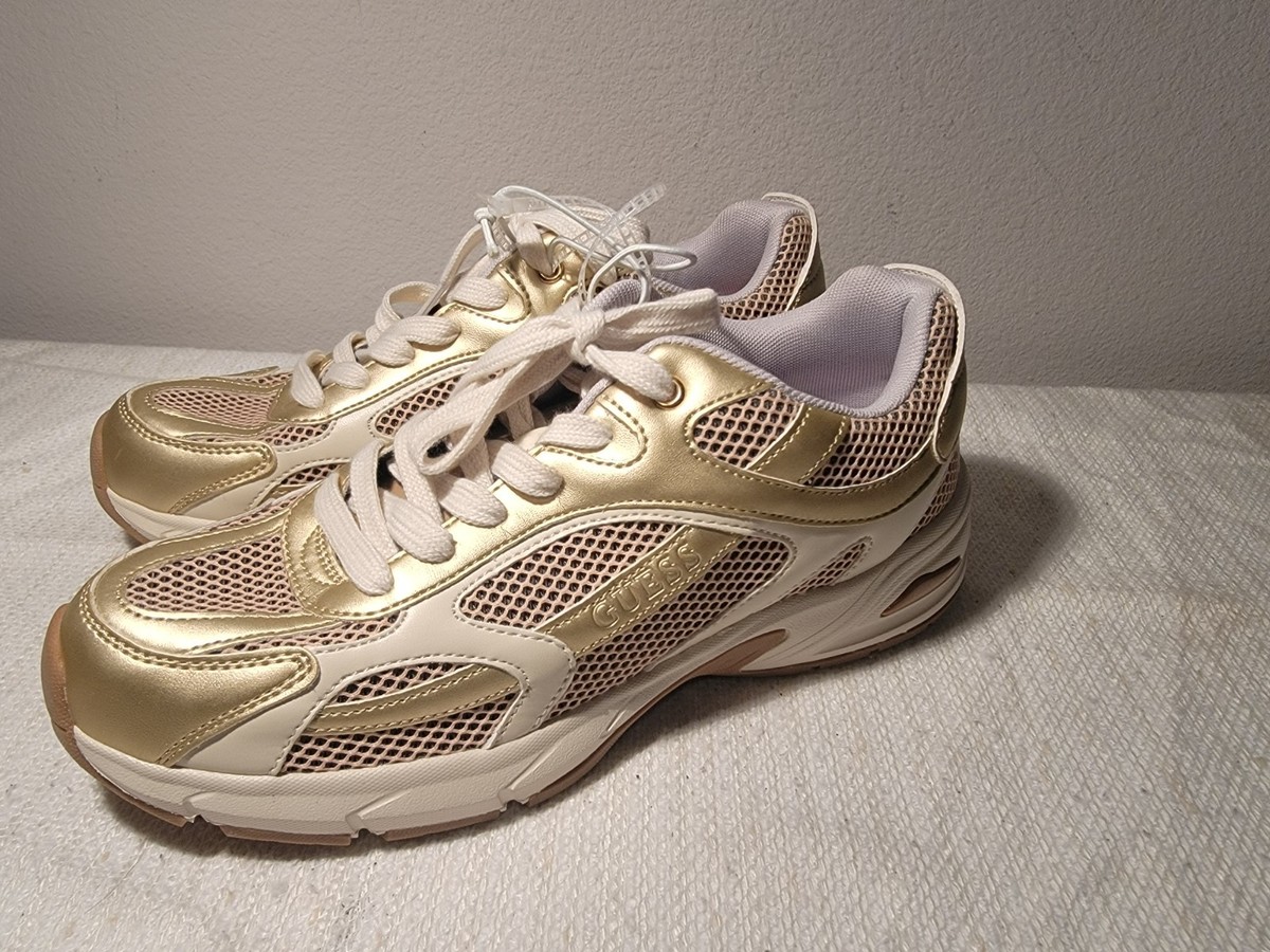 Guess Sneakers Womens 11 M Rose Gold Casual Comfort Outdoor