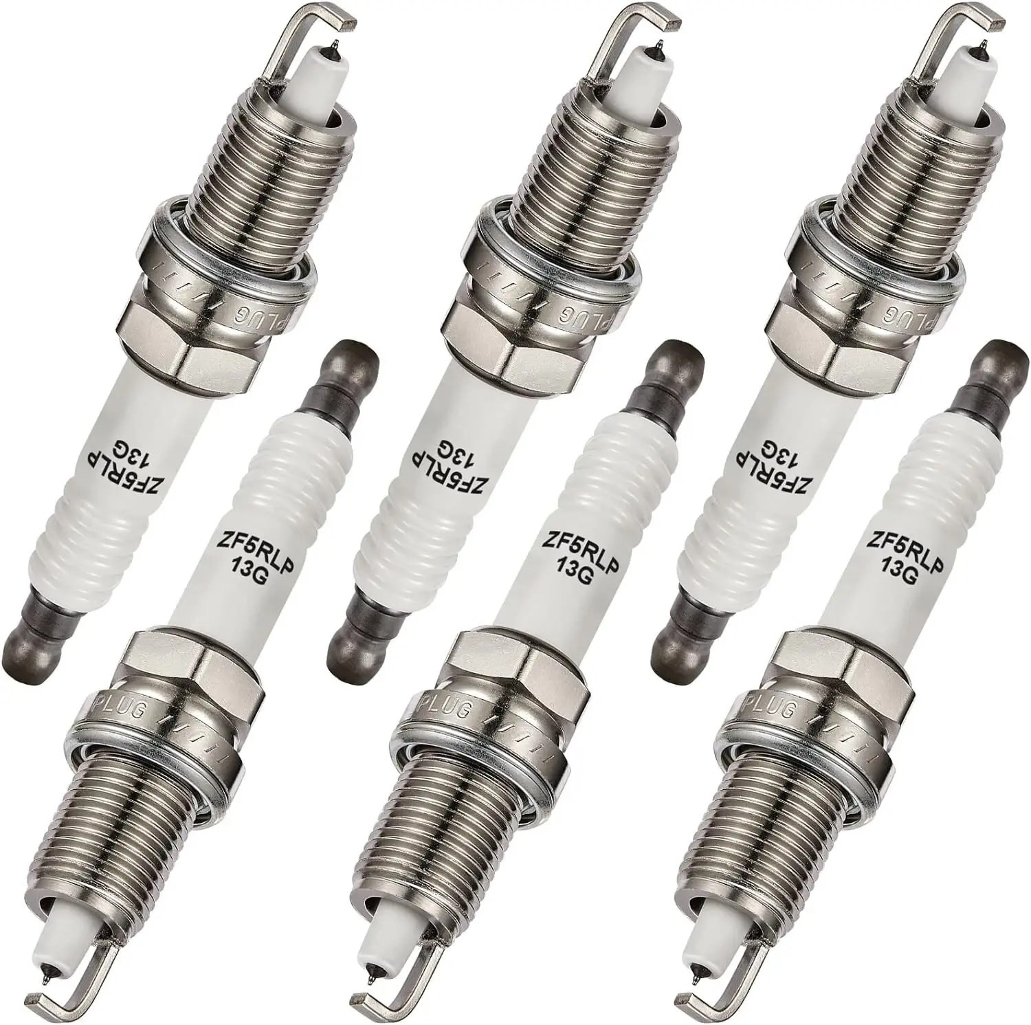 New 6PCS Quality Laser Platinum Spark Plugs For Chrysler ZFR5LP-13G 7781
