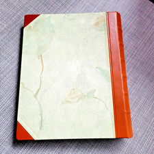 VTG Hand Made ECHTES Genuine Lether Original Large Photo Album 10x12 In