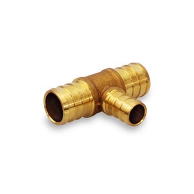 EVERFLOW 80459598986 PEX Reducing Tee 1'' X 1'' X 1/2'' Brass 200 PSI Lead Free