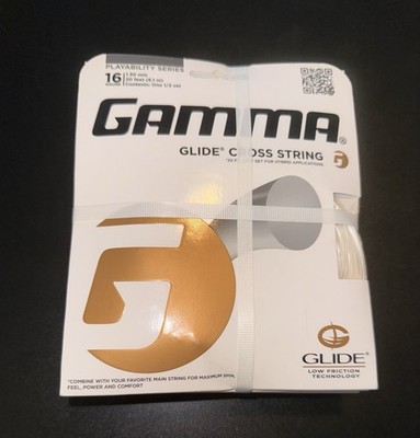 NEW-Factory Sealed-10 Sets-Gamma Glide Tennis String-16-Cross String Only