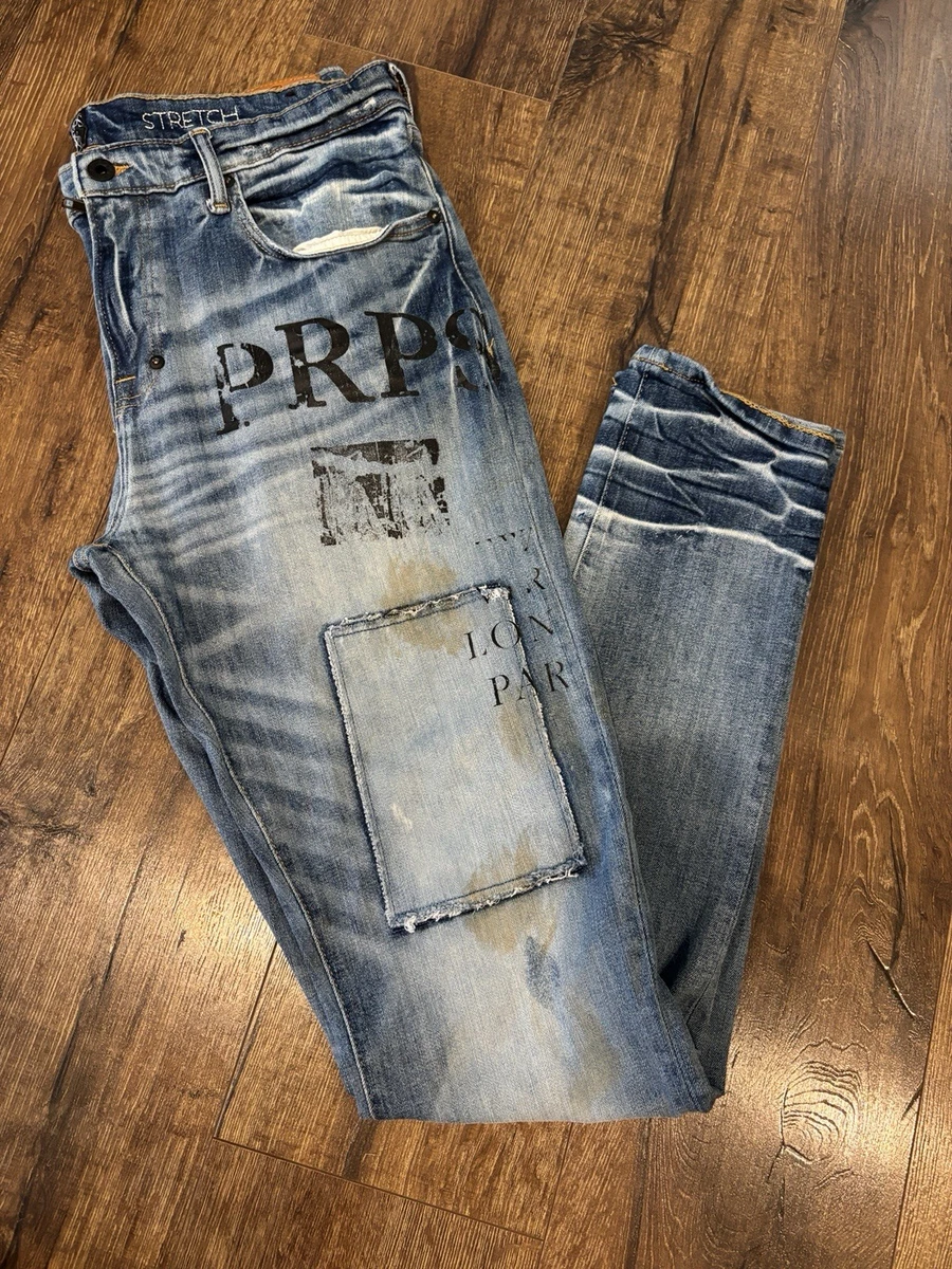PRPS デニム ダメージ加工 28 ジーンズ 日本製 PRPS デニム ダメージ