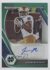 2021 Panini Prizm Draft Picks Green Javon McKinley #DPA-JAV Auto 01o9