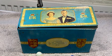 1953 Tin Curiosity Antique Queen Elizabeth 2 Coronation Souvenir Tin vgc