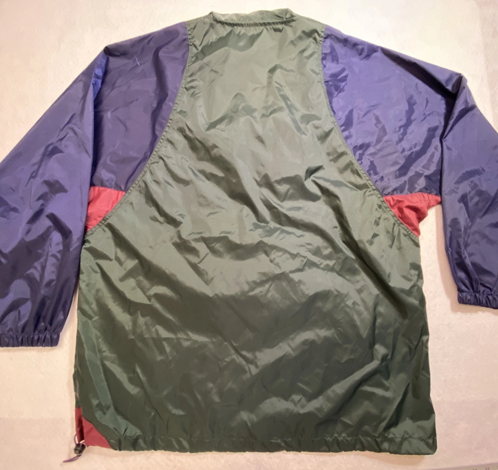 Jansport Cal State Northridge Windbreaker Mens XL Color block Vintage 90s Zip - product detail image 6