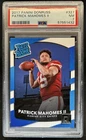 2017 Panini Donruss Patrick Mahomes II RC Rated #327 Chiefs PSA 7 Rookie