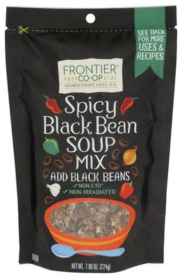 Frontier Herb Spicy Black Bean Soup Mix 7.9 Oz (Pack of 12)