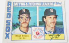 1984 Topps Batting & Pitching Leaders Wade Boggs/Bob Ojeda #786 Boston Red Sox