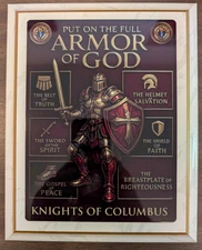 Knight of Columbus 9x12 Plaque - Armor of God
