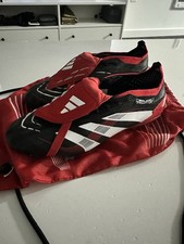 adidas Predator Elite Foldover Tongue FG Men's Football Cleats US 8 Black/Red