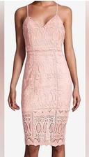 J.O.A. Ballet Blush Pink Crochet Lace Dress S Small Sleeveless