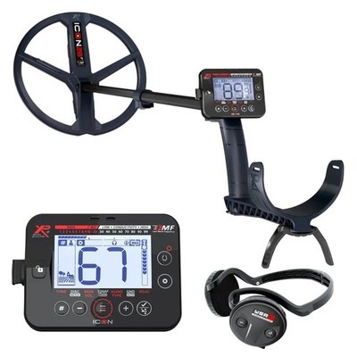 XP Icon Detektor, 28cm Suchspule, WSA ST Kopfhörer, kabellos, FMF Multifrequenz