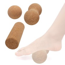 Lot de 3 rouleaux de massage en liège pour exercices d'équilibre et