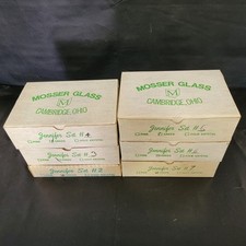 Vintage Mosser Glass Jennifer Miniature Set Collection From 2-7