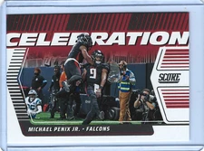 2025 Panini Score Michael Penix Jr. Celebration Insert Card 🏈Falcons🏈