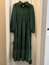 Amish Style Button Dress with Tie S Small NWT