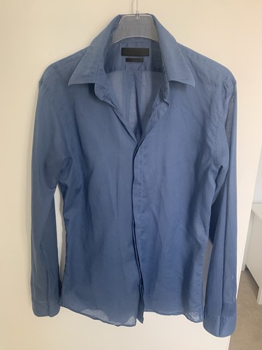 Alexander McQueen, Alexander McQueen Men's Vintage Blue Shirt size small