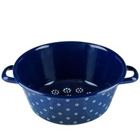 Riess GemüSesieb 26Cm Sieb Seiher Emaille KüChensieb Nudelsieb BlüMchenblau