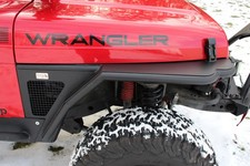 Fishbone Offroad Steel Tube Fenders Front 3 Flare Black Fits 97-06 Wrangler Tj
