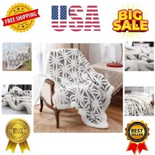 Sherpa Fleece Blanket Fuzzy Soft Bed Blanket Dual Sided Throw Blanket fit Cou...