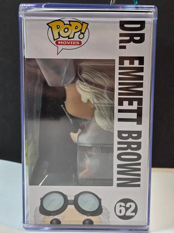 Funko Pop Regreso al Futuro Dr. Emmett Marrón #62 Brilla en la Oscuridad Conv. EXCL. Foto 3 de 4