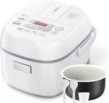 TOSHIBA Rice Cooker Small 3 Cup Uncooked – LCD Display with 8 Cooking Functions