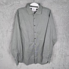 Charles Tyrwhitt Button Long Sleeve Extra Slim Fit Shirt Non-Iron Men 16.5/36"