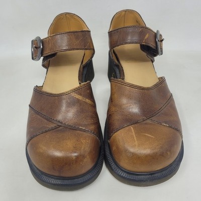 j*a様 ドクターマーチン Lovell New ブラウン US6 UK4 美品 VTG Dr Martens Heels UK4 US6 Brown Leather Mary Jane Chunky