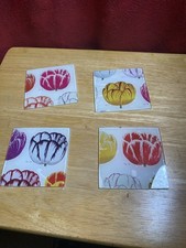 Set Of 4 bright, beautiful flower, nature, gl...
