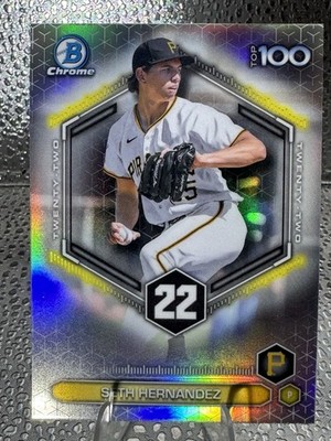 2026 1st Bowman Top 100 Seth Hernandez BTP-22 Chrome Insert Refractor Pirates