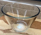 Vintage Anchor Hocking Heavy Clear Glass Mixing Bowl 94665 4 Qt USA 10"x6"