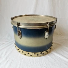 WFL 13x9" Blue/Silver Duco Tack Tom - Zephyr Lugs - Nickel Hardware 1930s