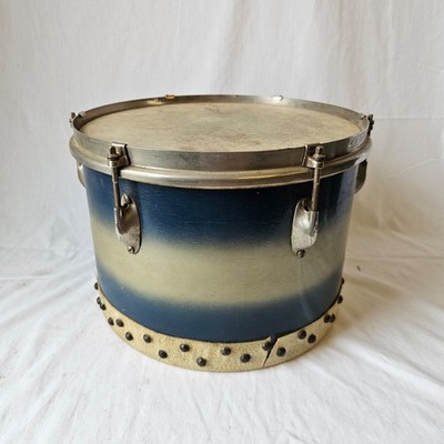 WFL 13x9'' Blue/Silver Duco Tack Tom - Zephyr Lugs - Nickel Hardware 1930s