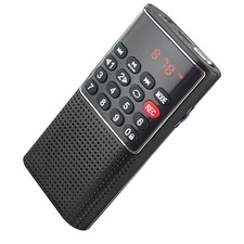 Rechargeable Mini Digital Radio MP3 Music Player Speaker FM USB SD Card Portable