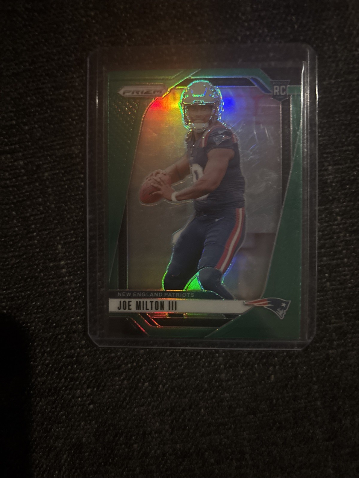 2024 Panini Prizm - Rookies Joe Milton III #354 Green Prizm (RC)