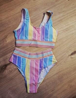 Bikini Set Gr. 36 (S) Pastellfarben, Neu