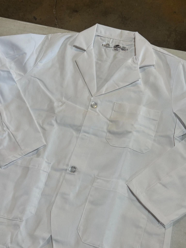 Red Kap Men's Notch Collar Lapel Counter Coat - Image 4 of 4