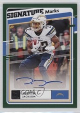 2020 Panini Donruss Signature Marks Green 7/25 Justin Jackson #SM-JJ Auto 0b0a